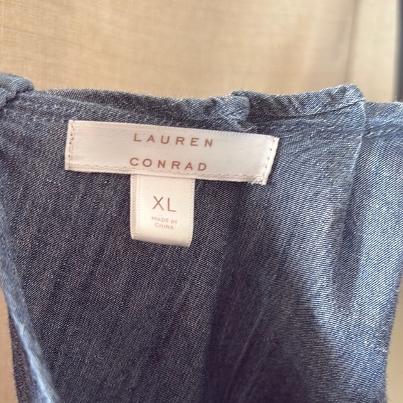 LC Lauren Conrad‎ Blue Midi Dress XL - Picture 9 of 14